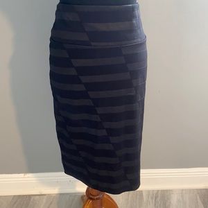 Lularoe Black Geometric Pencil Skirt size Medium